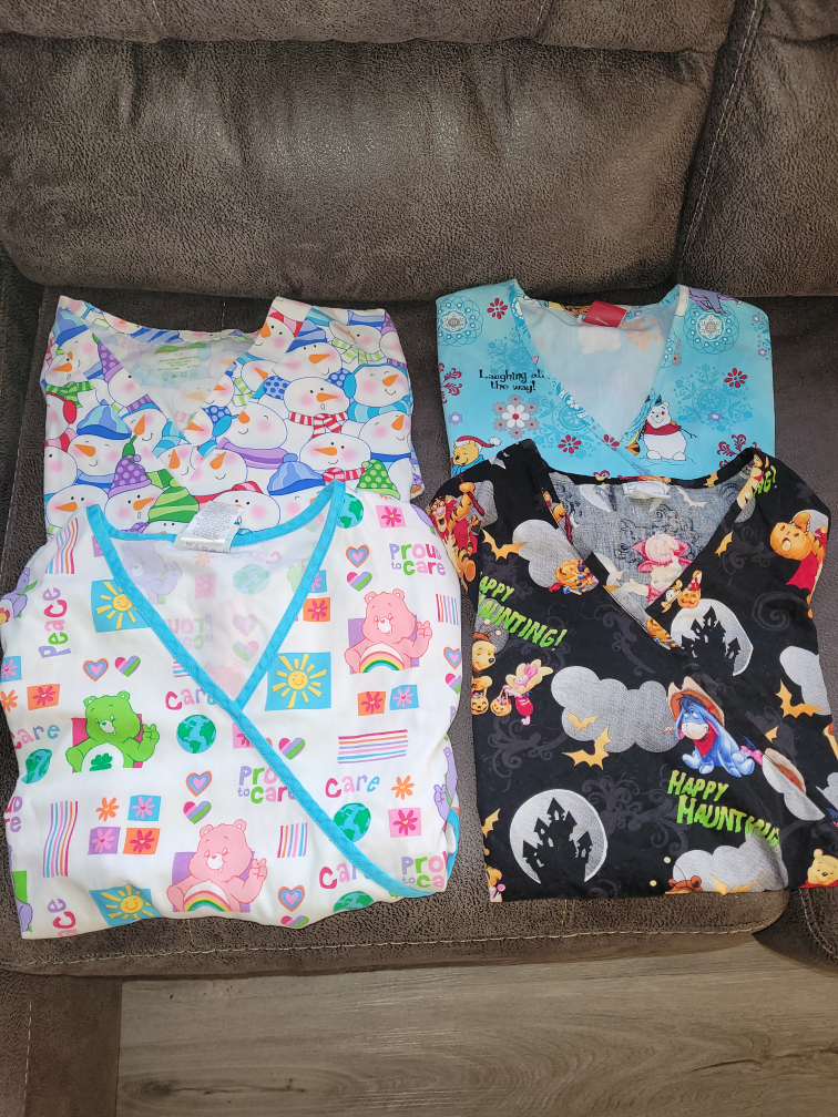 Scrub Tops- Small
