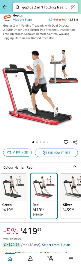 Goplus 2 in 1 Folding Treadmill image indicator(7)