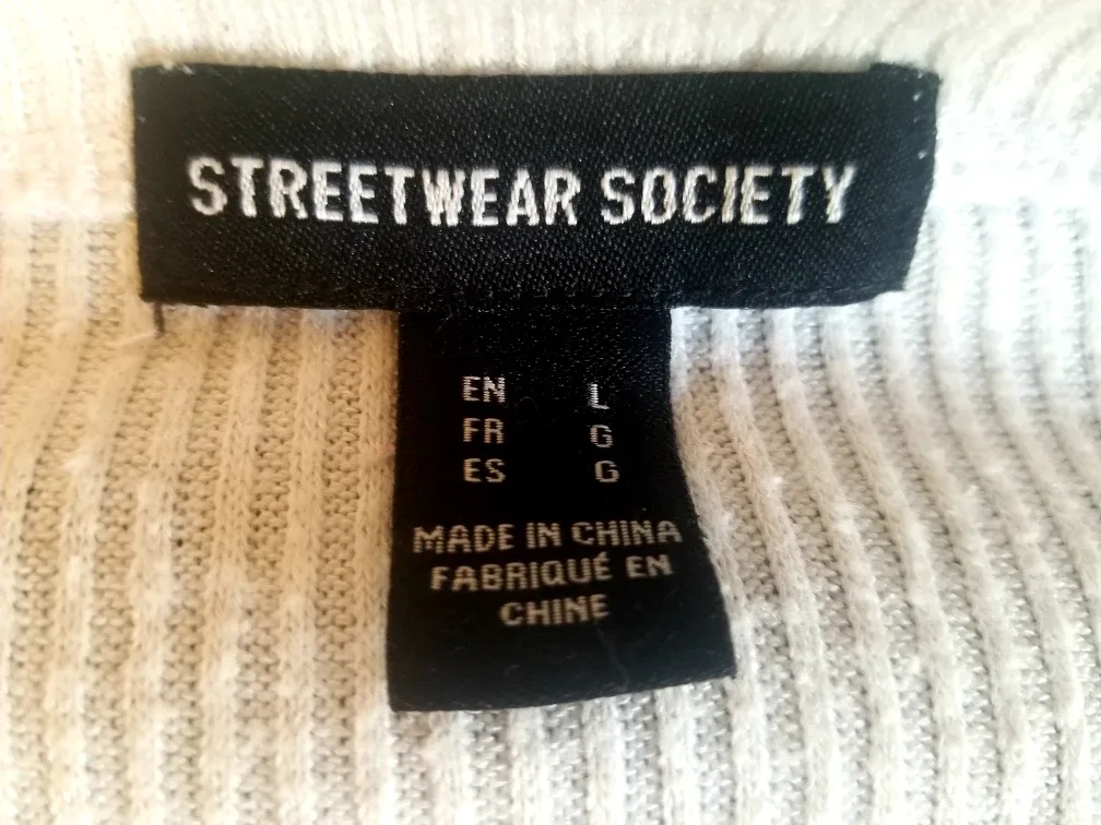 White Streetwear Society Cardigan #freecycle image indicator(2)