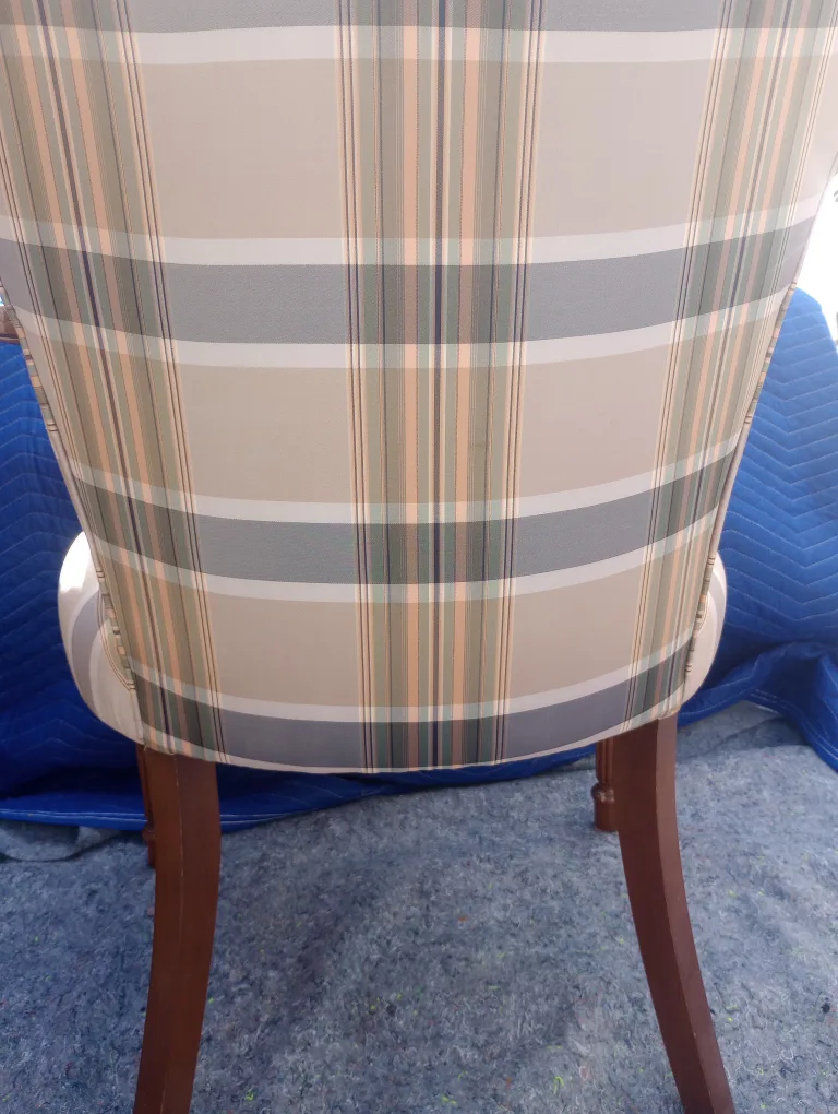 Armchair with Plaid Upholstery image indicator(3)
