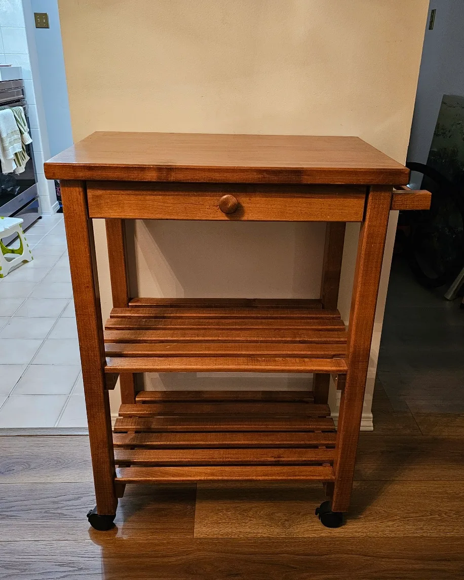 🥕🍁 Kitchen Cart/Serving Cart/Bar Cart thumbnail