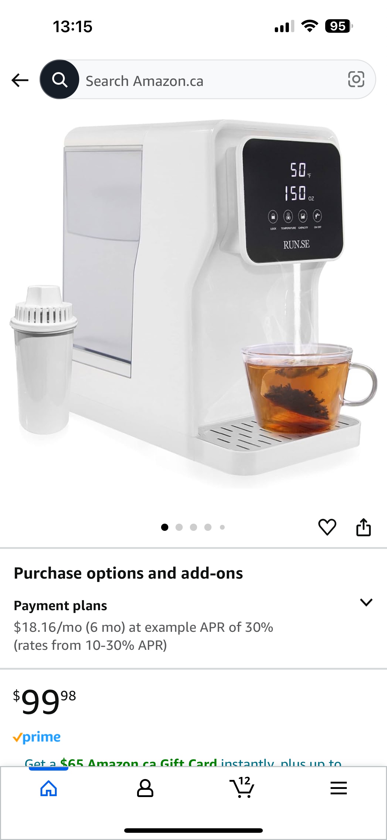 Runse Electric Hot Water Dispenser - photo 2