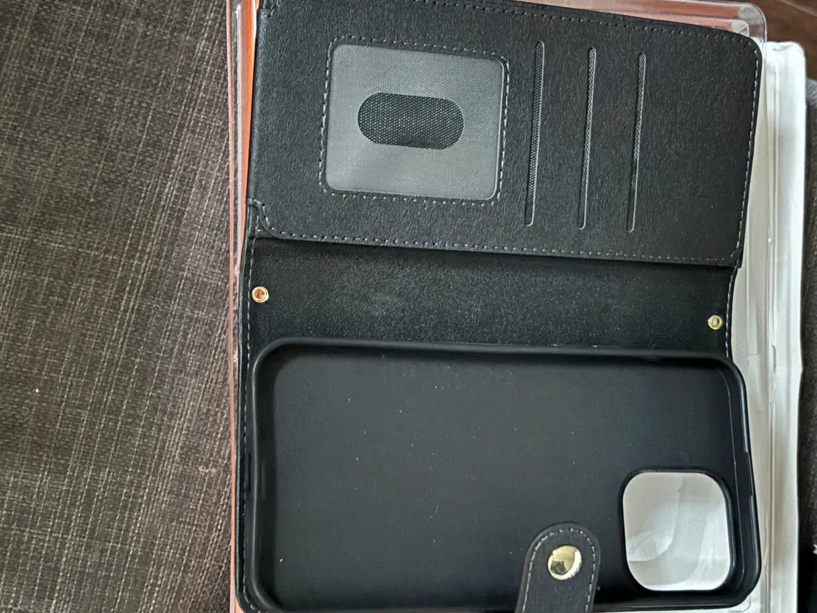 BNIB iPhone 13 Pro Max Case with wallet zipper pouch image indicator(3)