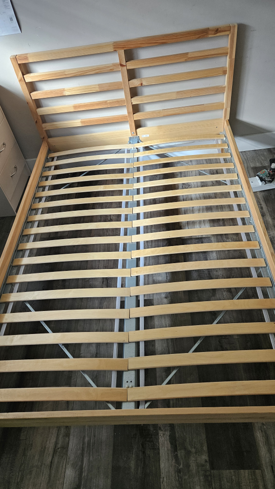 IKEA Slatted Bed Base + Matteress