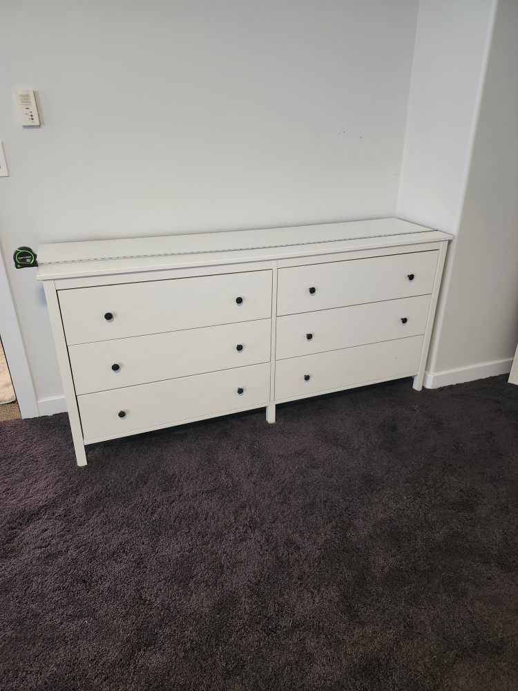White 6 Drawer Dresser