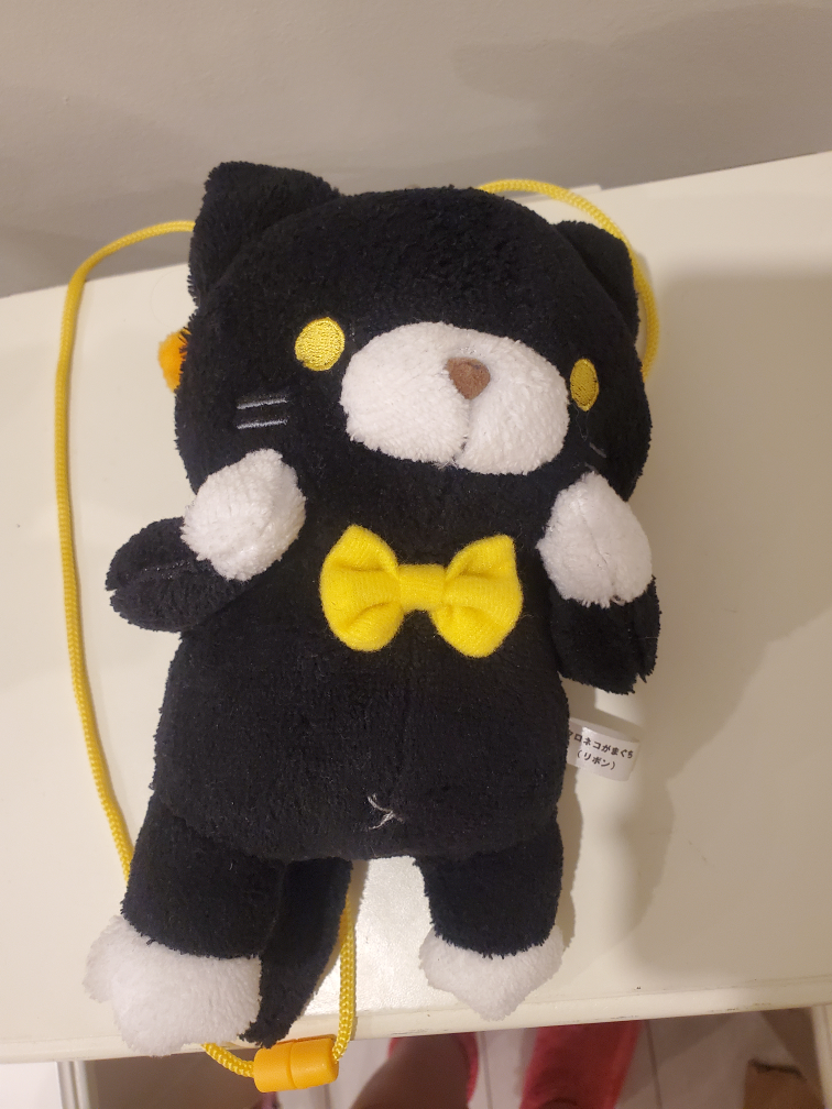 Black Cat Plush Coin Purse
