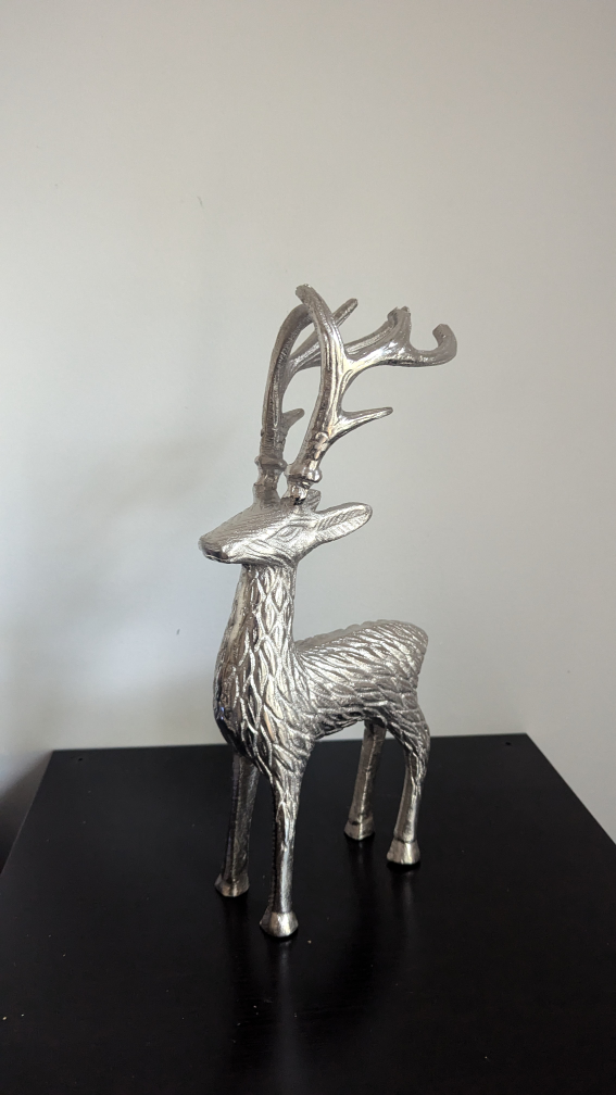 Cast Metal Deer Figurine