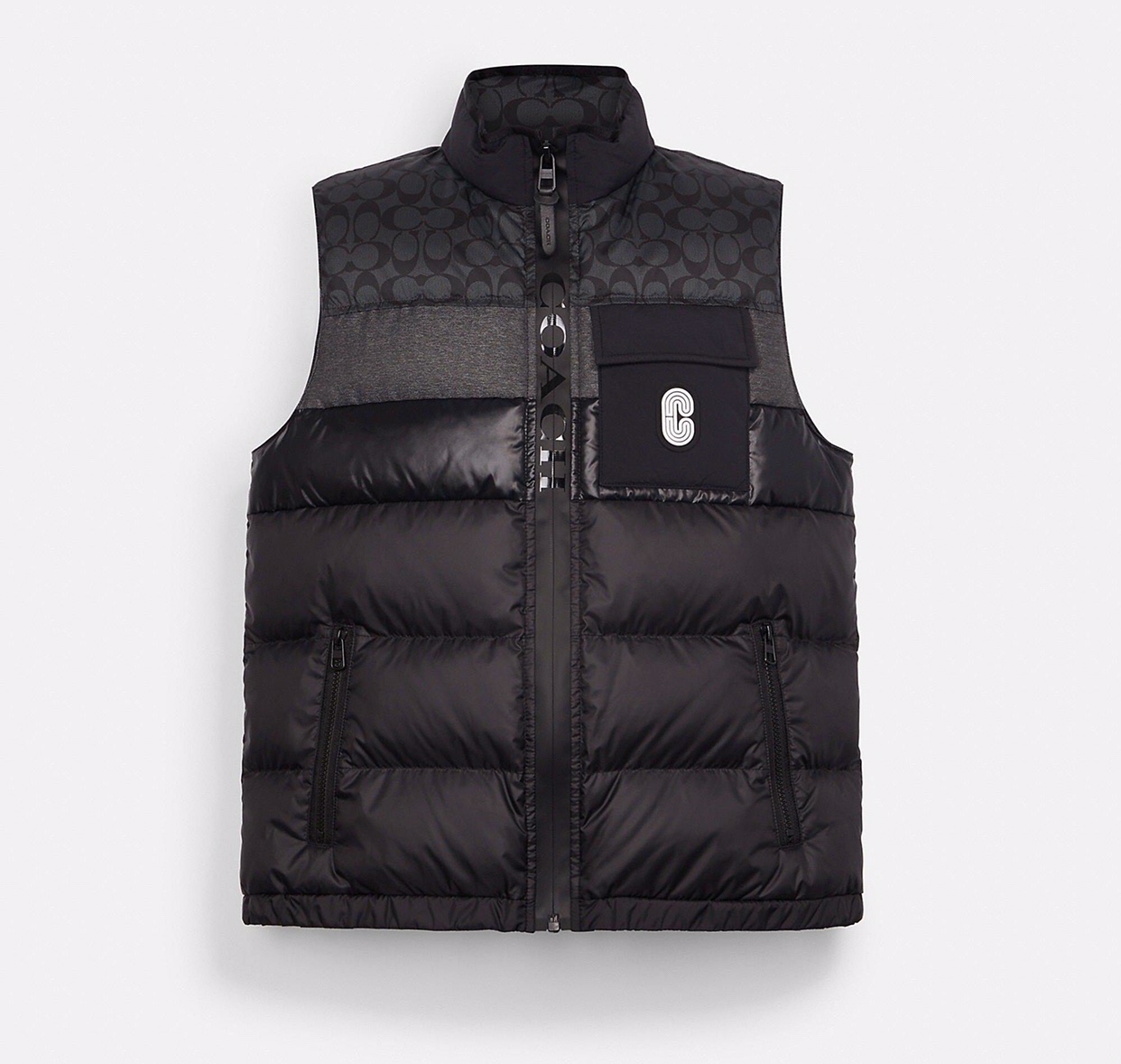 COACH Signature Down Puffer Vest