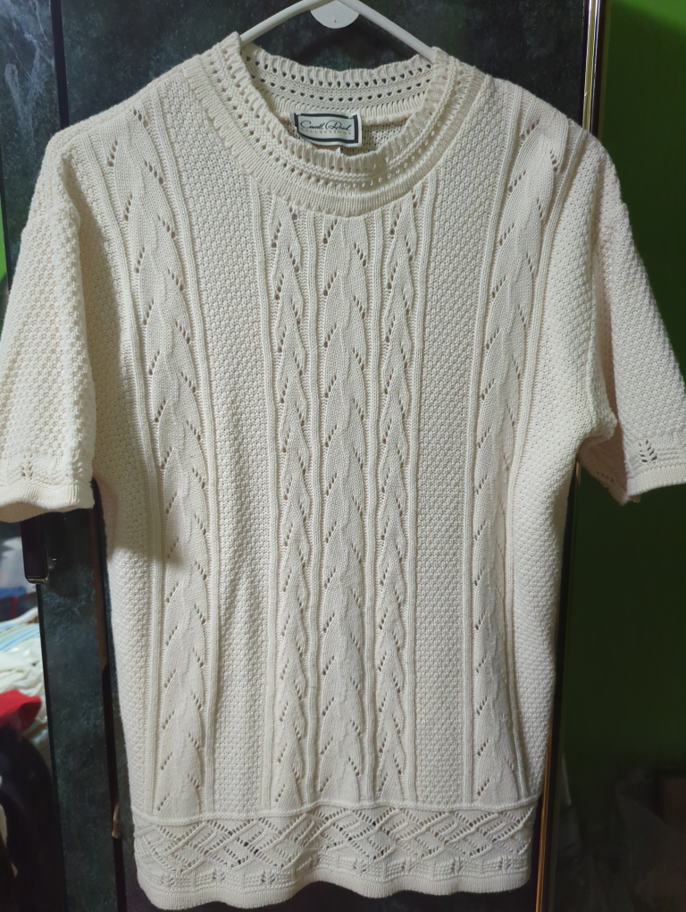 Cream Cable Knit Sweater