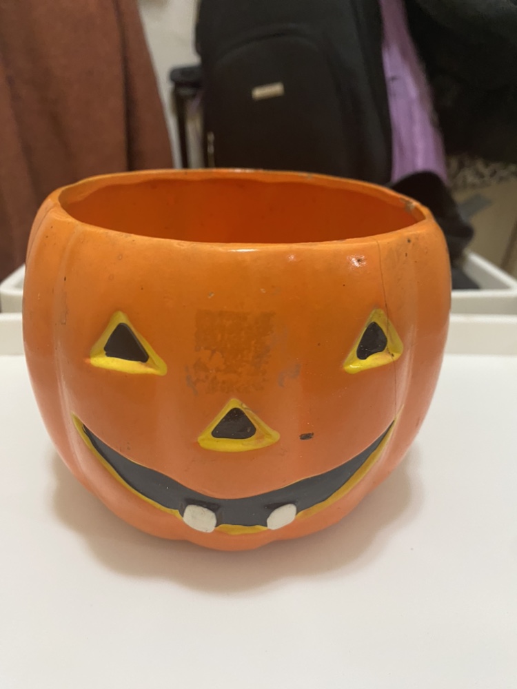Vintage Halloween pumpkin ceramic - photo 2