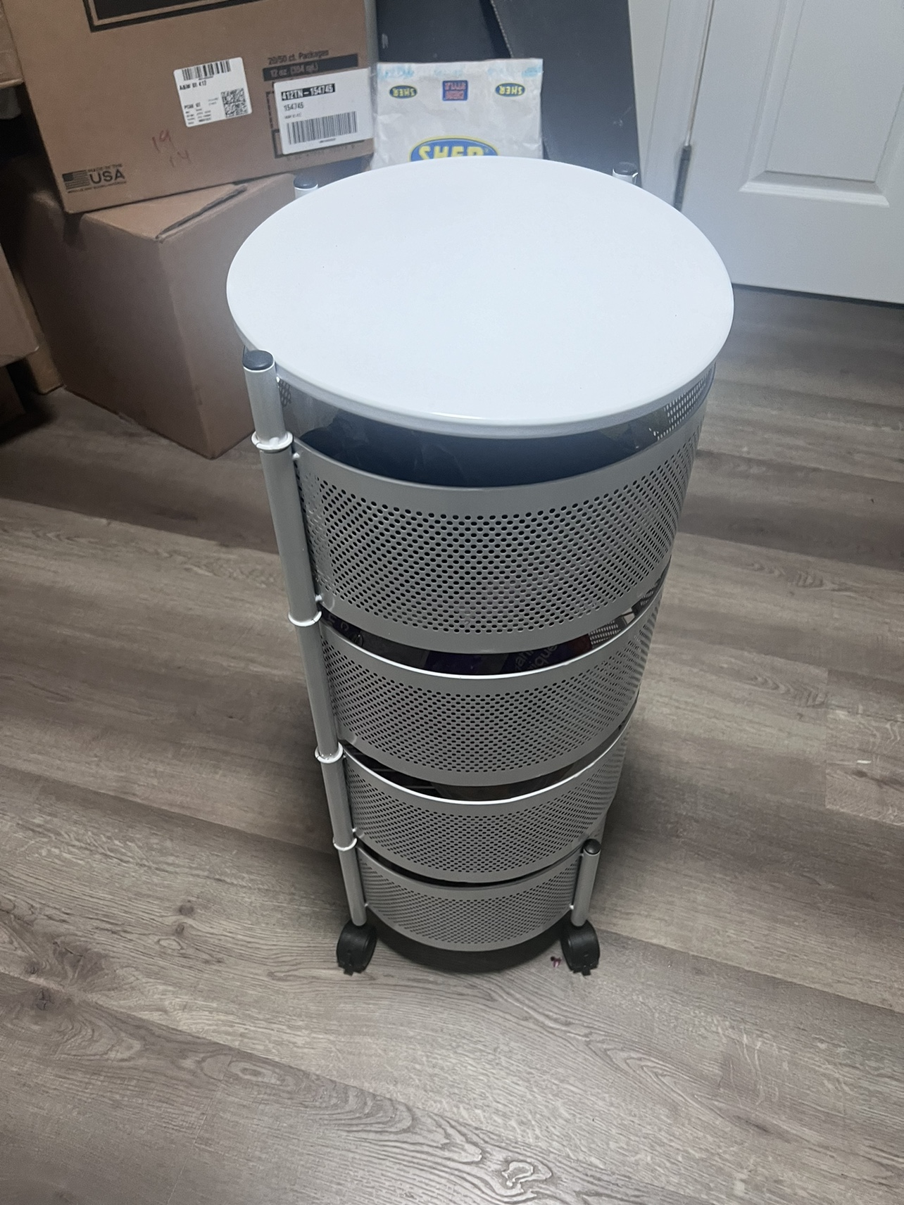 4 Tier Rotating Storage Cart