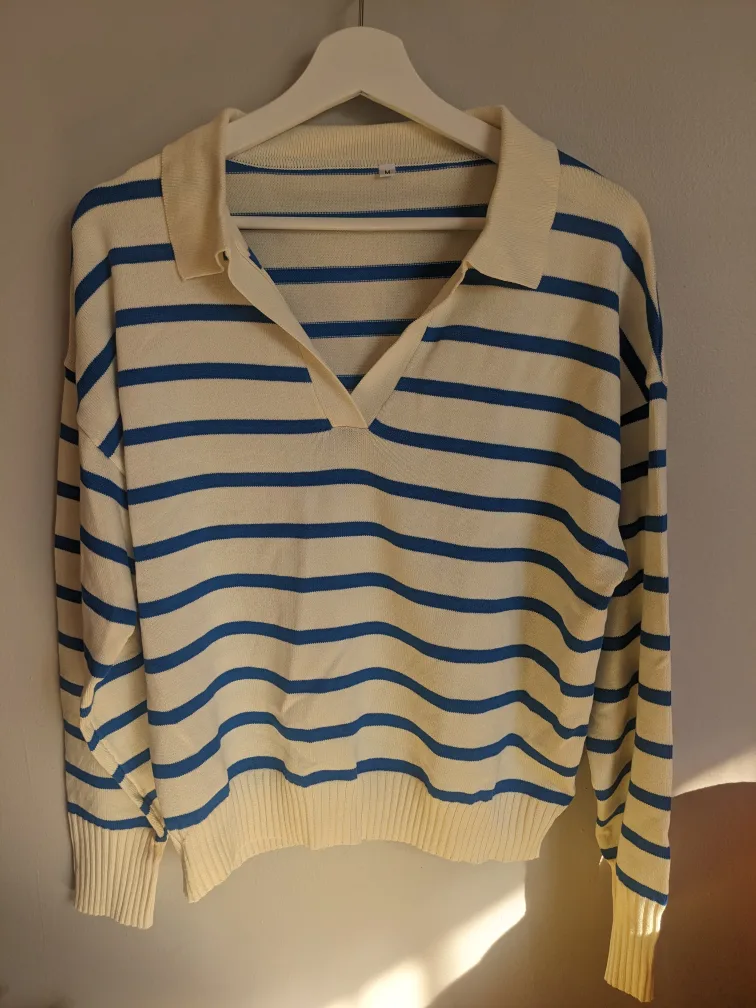 Striped Collared Sweater thumbnail