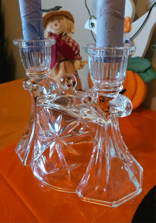 Vintage Double Tapered Candlestick Holders 🕯 image indicator(3)