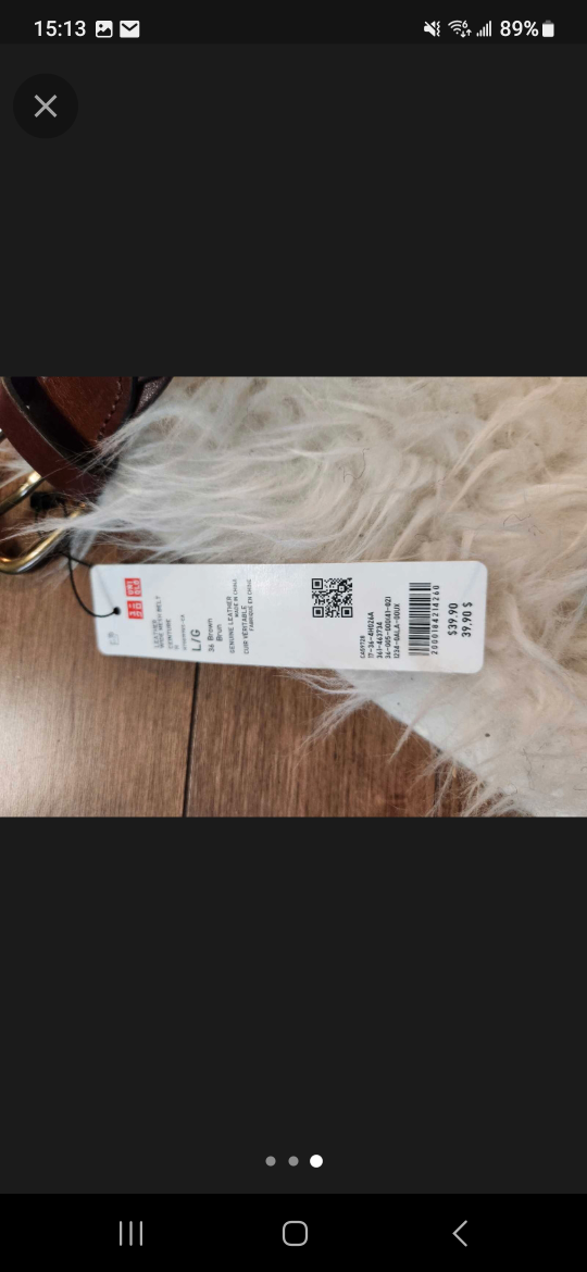 2 Pair of Uniqlo Braided Leather Belt - photo 3