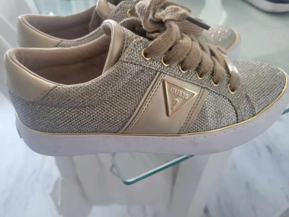 Guess Gold Glitter Sneakers image indicator(3)