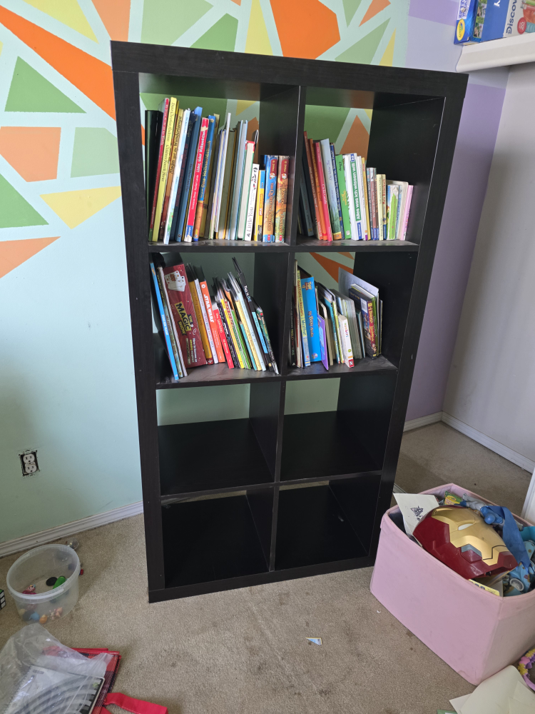 Black Cube Shelving Unit