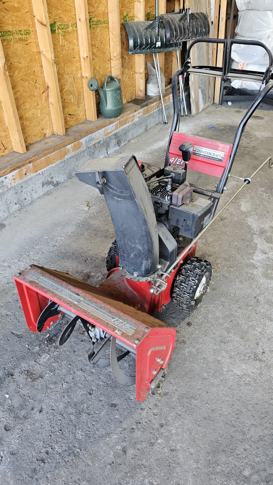 Mastercraft Snowblower 4/21