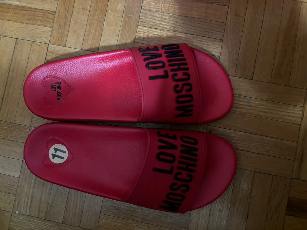 Love Moschino Red Slides thumbnail