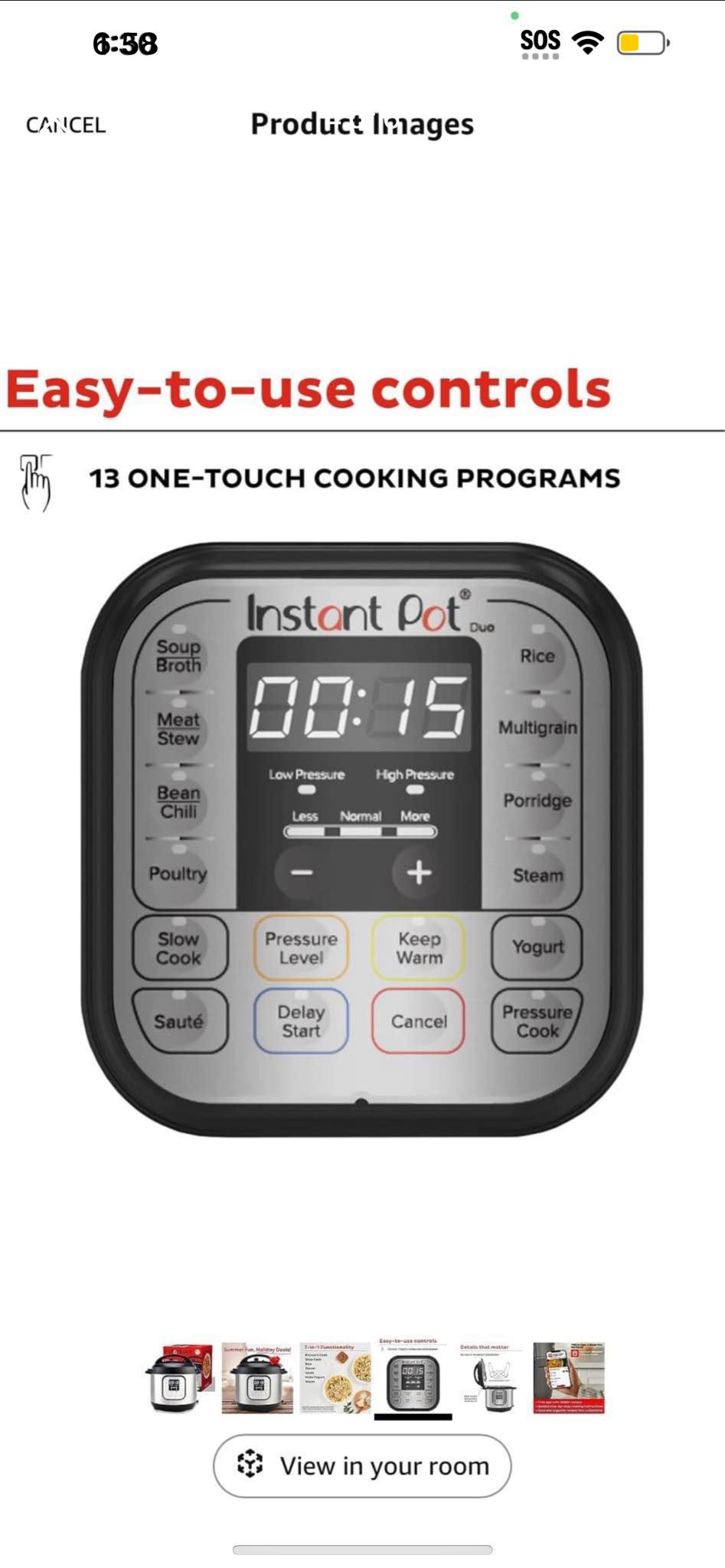 Instant Pot Duo 7-in-1 Electric Pressure Cooker - photo 2