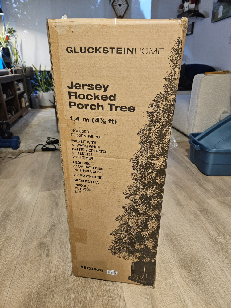 GluckSteinHome 4.5 ft Flocked Christmas Tree - photo 5