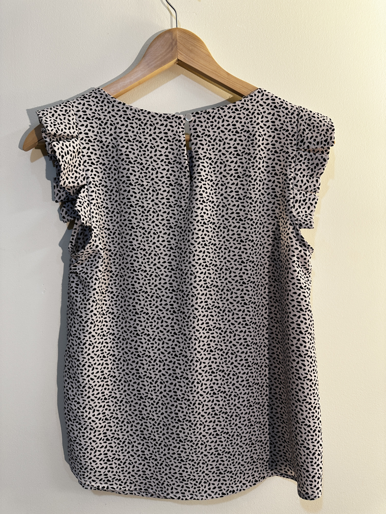 White and Black  Printed Blouse - photo 2