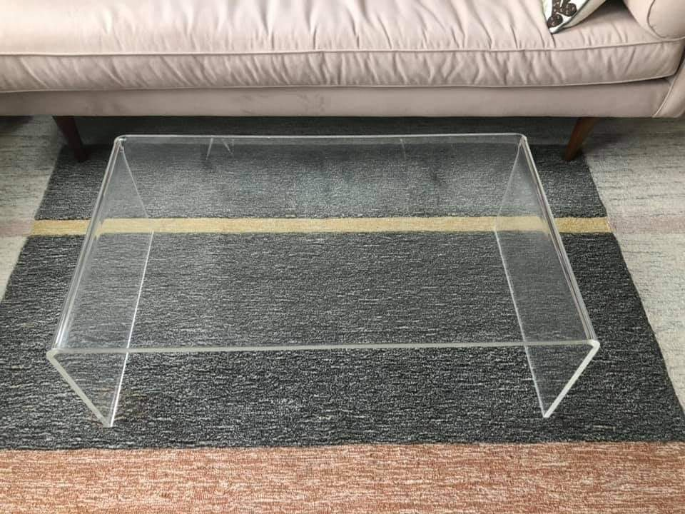 CB2 Peekaboo Acrylic Tall Coffee Table - photo 2