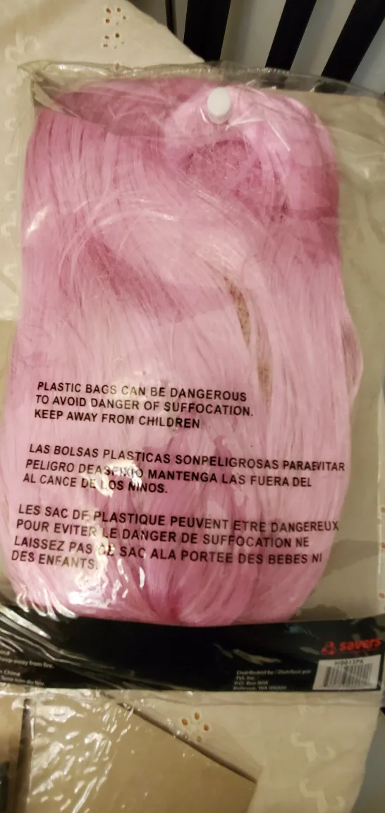 2pcs Pink Wig with Bangs image indicator(3)