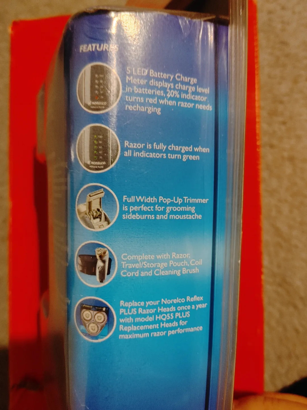 🥕NORELCO PHILIPS MENS SHAVER BRAND NEW MADE IN HOLLAND! image indicator(4)