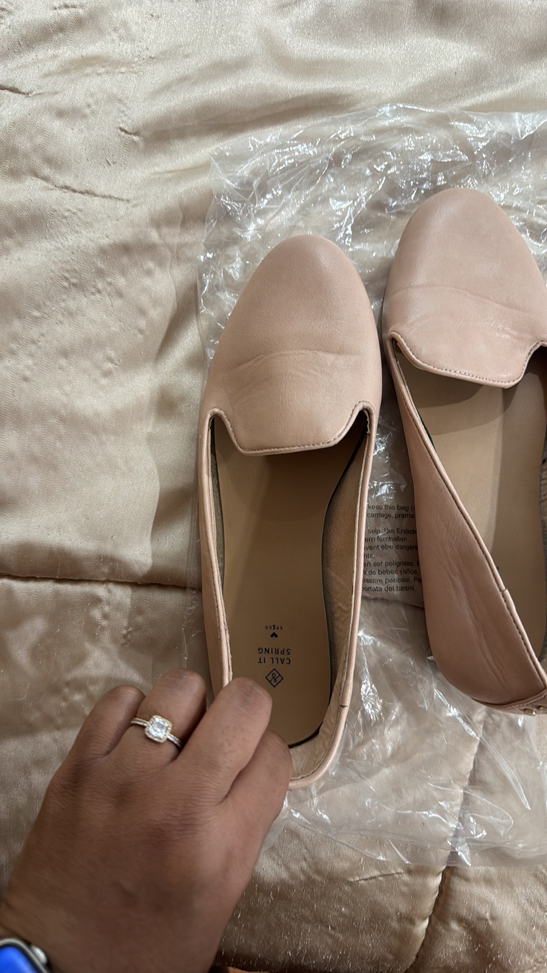 Call It Spring Women's Nude Leather Loafers - photo 3