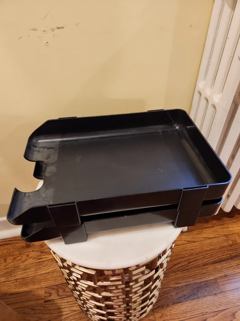 Black Stackable Desk Trays thumbnail