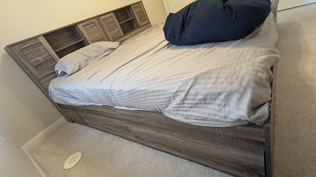 Two Single Bed Frames With Storage And Mattress - photo 2