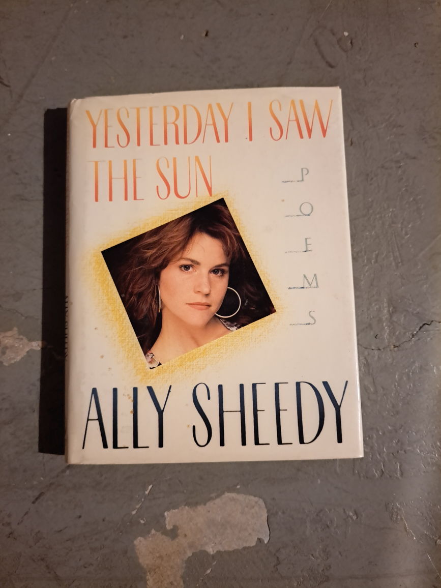 Yesterday I Saw The Sun: Poems by Ally Sheedy