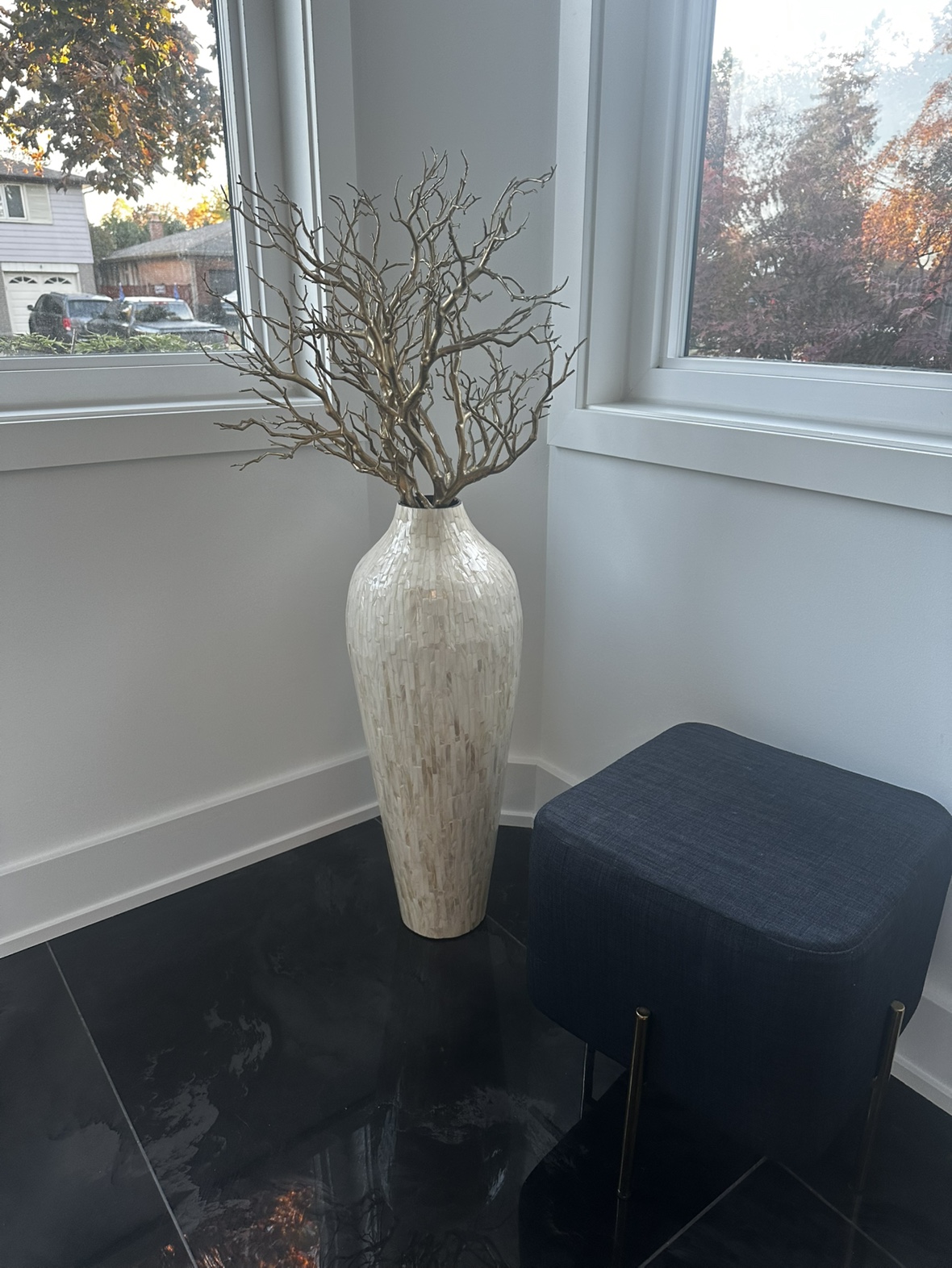 Large Decorative Vase with chair