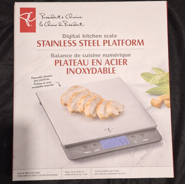 President's Choice Stainless Steel Digital Kitchen Scale
