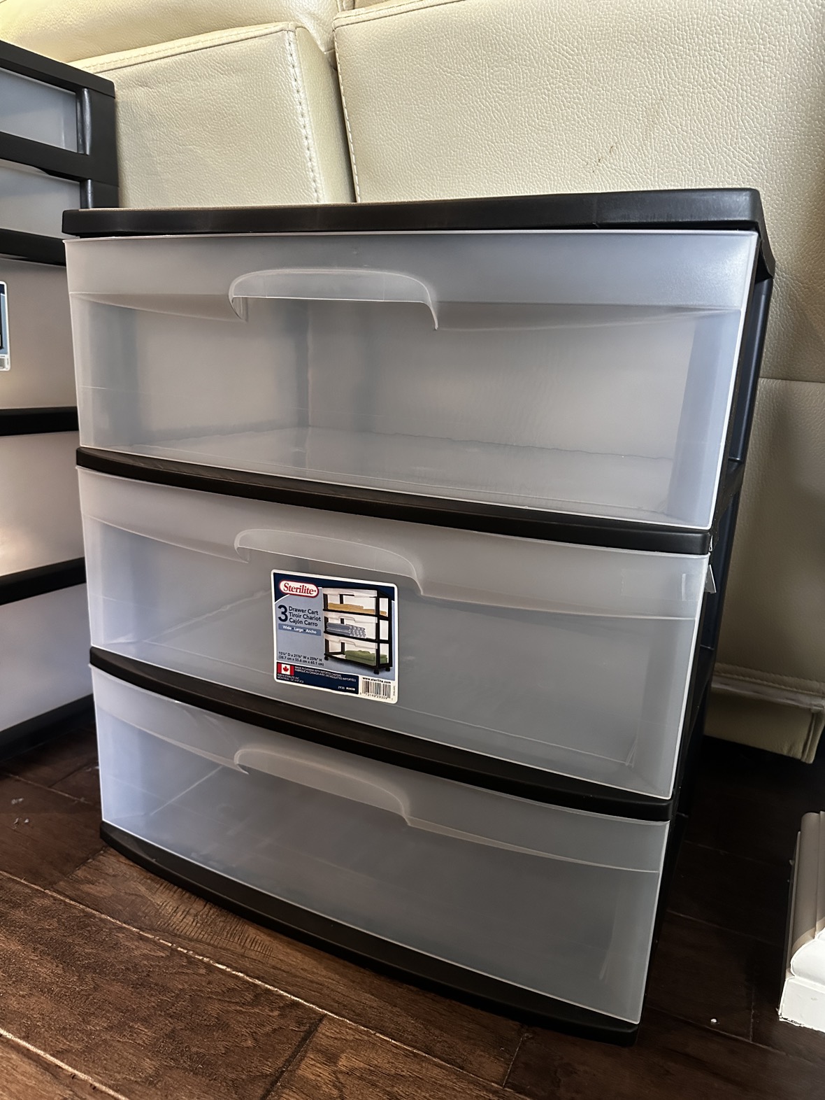 3 Tower Clear Plastic Drawer Organizer - photo 2