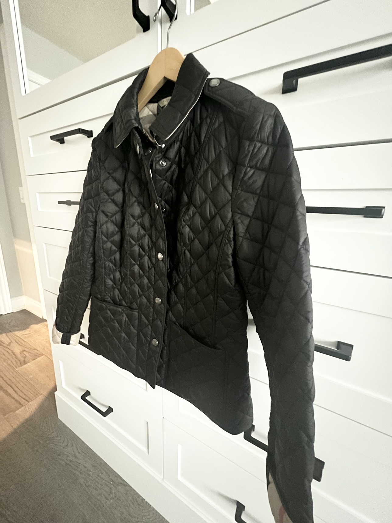 Black Burberry Quilted Jacket - photo 3