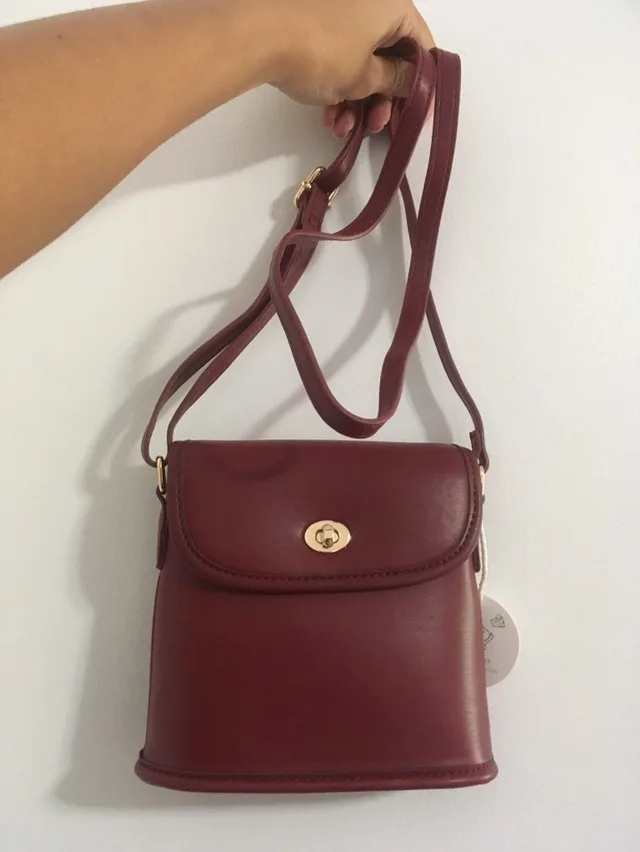 Wine Red Burgundy Crossbody Bag thumbnail