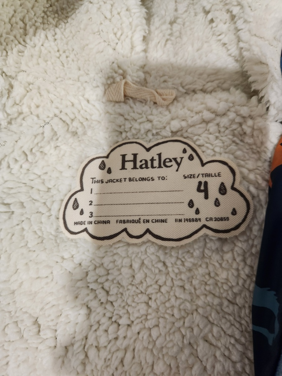 Hatley Dinosaur Rain Jacket, Size 4 - photo 2