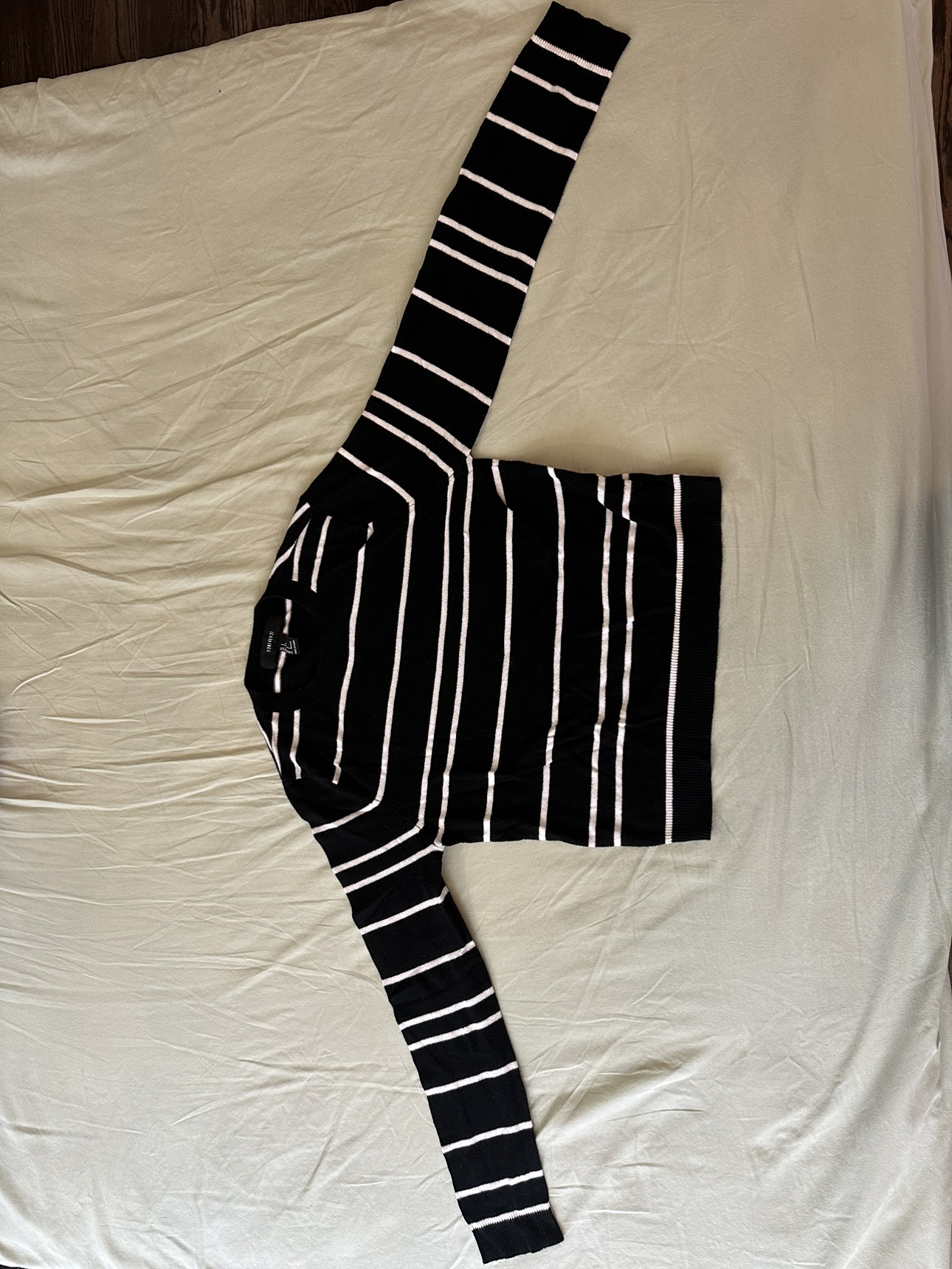 H&M Black/White Striped Sweater
