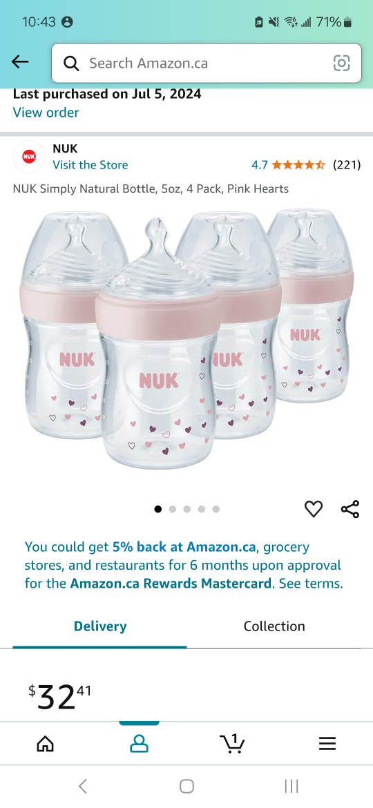 4 NUK Simply Natural Baby Bottles 5 oz - photo 4