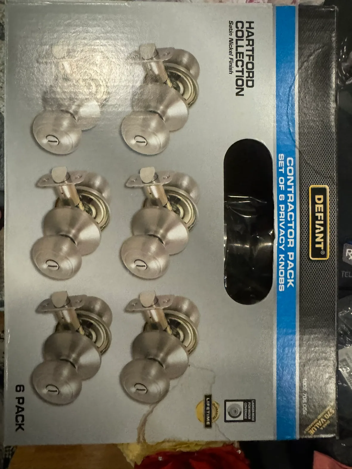 2 Remaining From Box Defiant Hartford Collection Privacy Knobs thumbnail