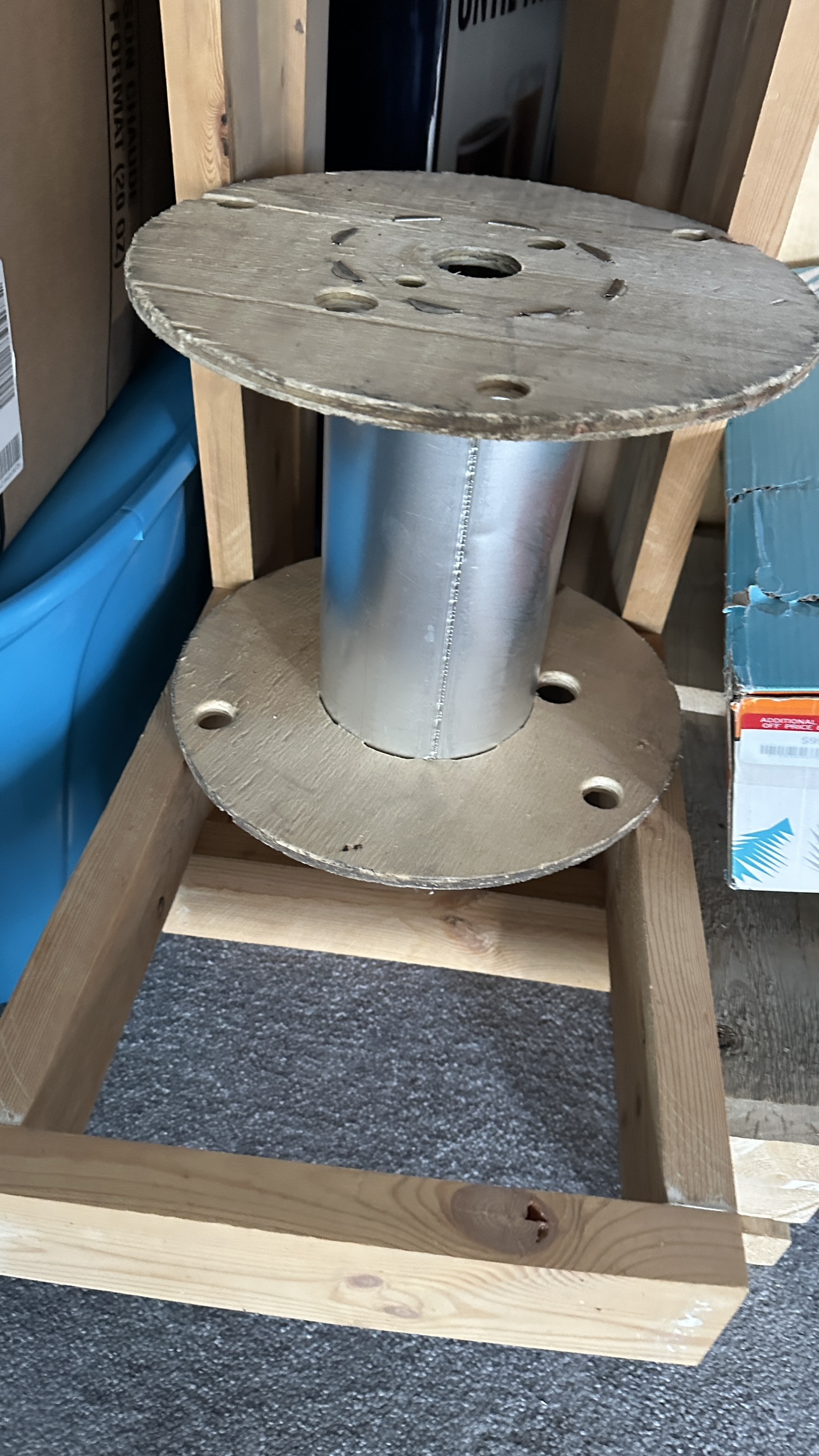 Wooden Cable Reel Stand