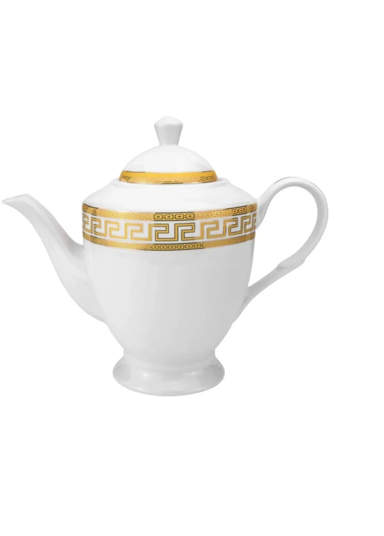 Gold Greek Key Dinnerware Set 49 pieces made German image indicator(3)