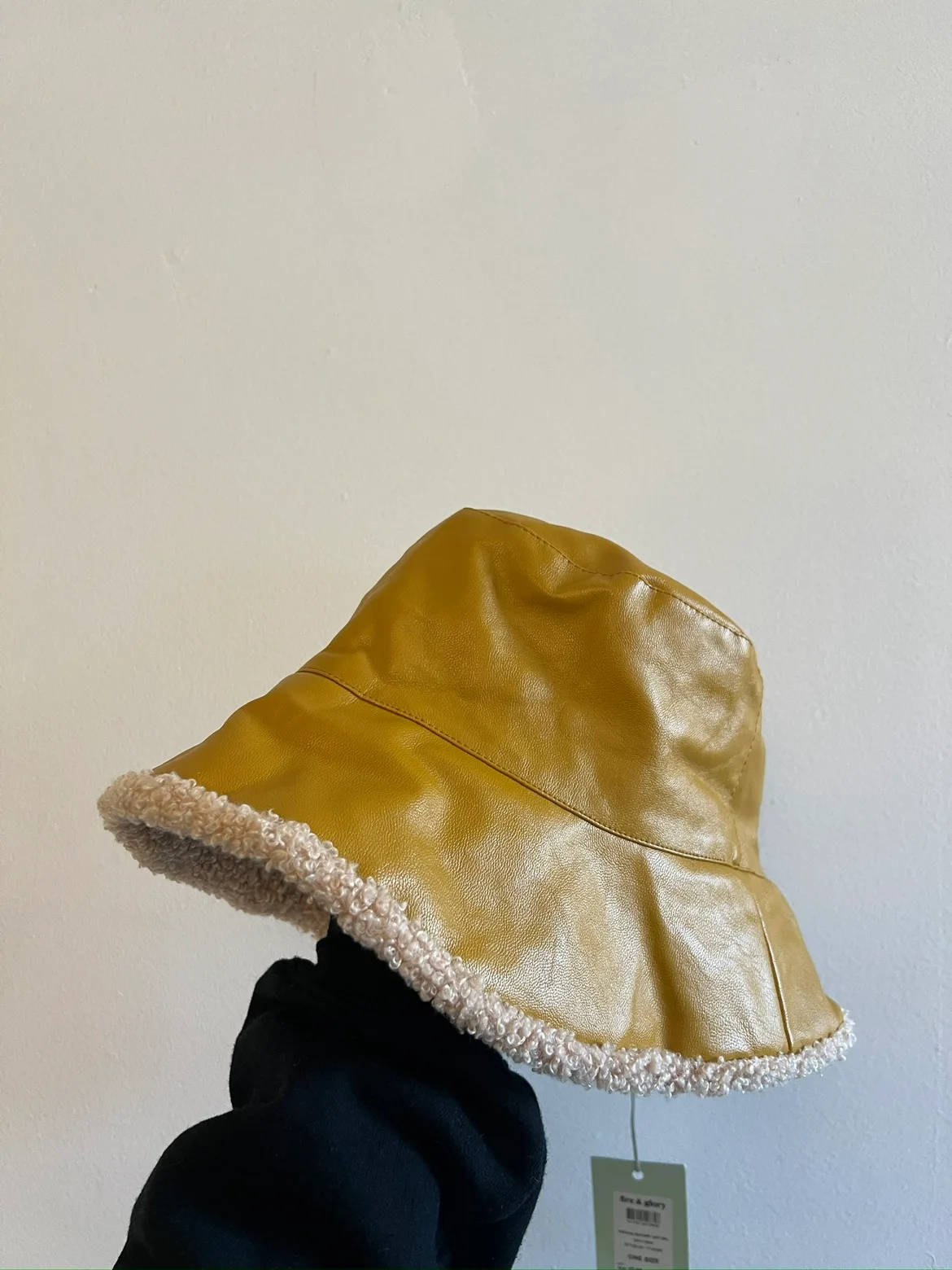 Brand New Fire & Glory Faux Leather Bucket Hat thumbnail
