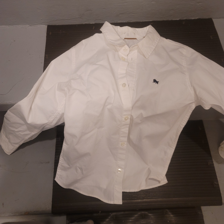 H&M White Long Sleeve Shirt