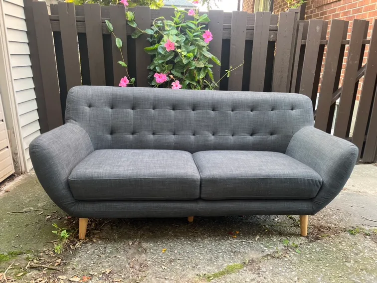 Grey Mid Century Modern Couch - Structube image indicator(2)