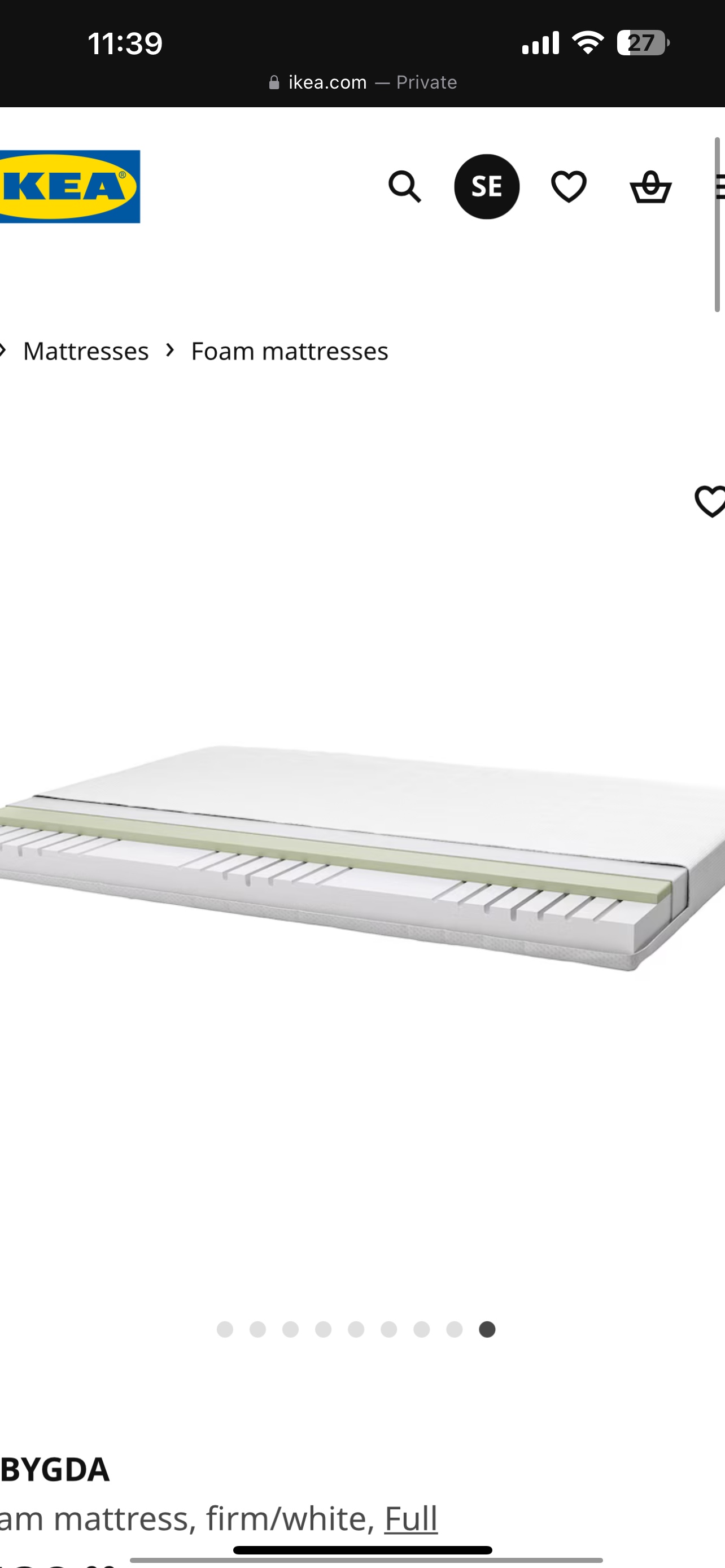 IKEA full Mattress & full/double bed - photo 3