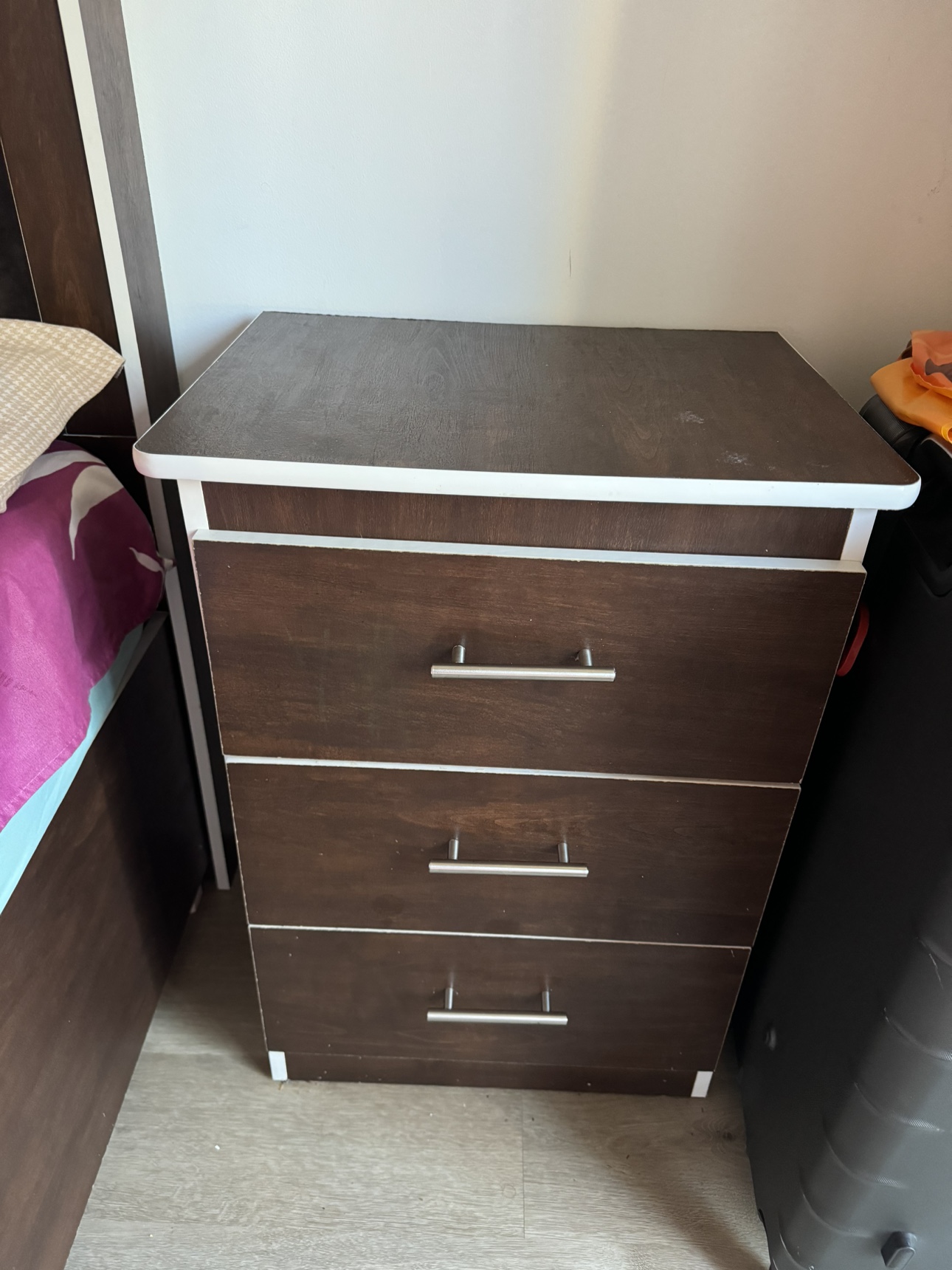 King Size Bed Frame with Storage and night stand - photo 4