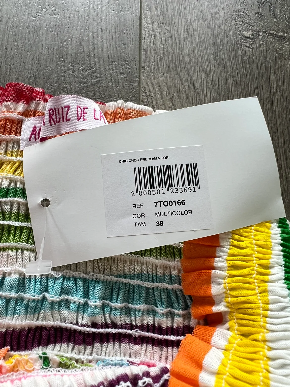 Agatha Ruiz de la Prada Rainbow Striped Maternity Top image indicator(4)