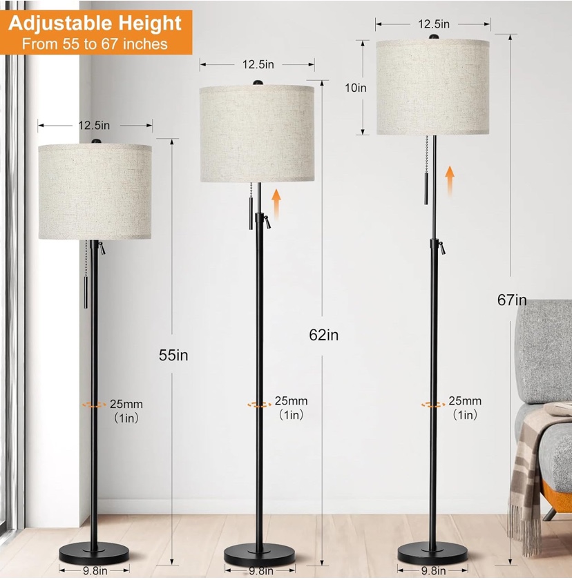 Adjustable Height Floor Lamp - photo 3
